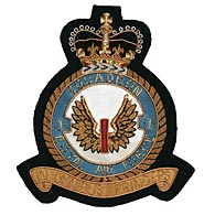 RAF 1st Squadron Wire Blazer Badge